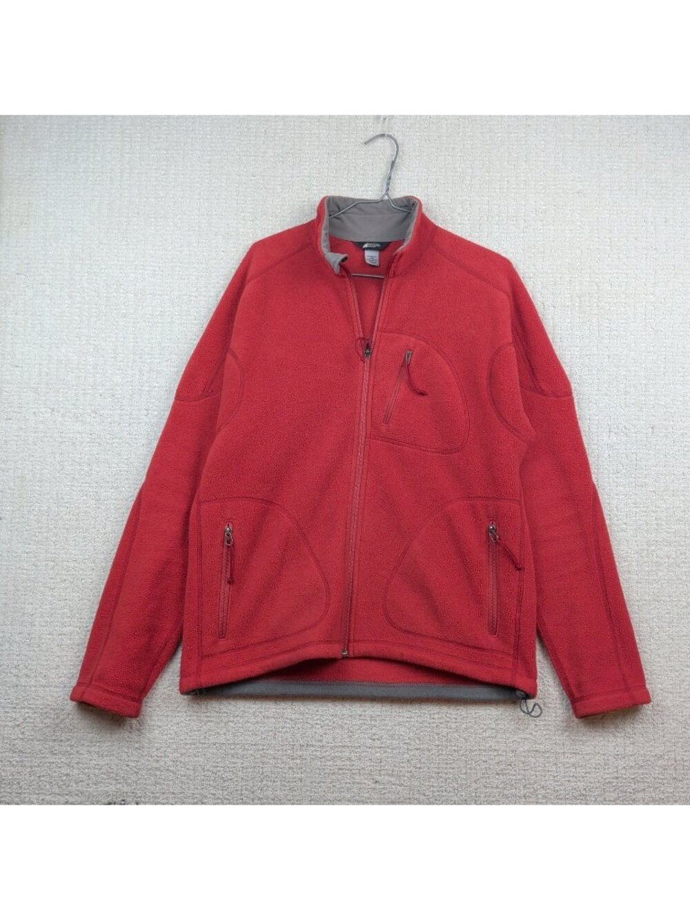 VTG Mountain Equipment Co-Op Polar Fleece Full  Zip Jacket Fire Red** Gorpcore